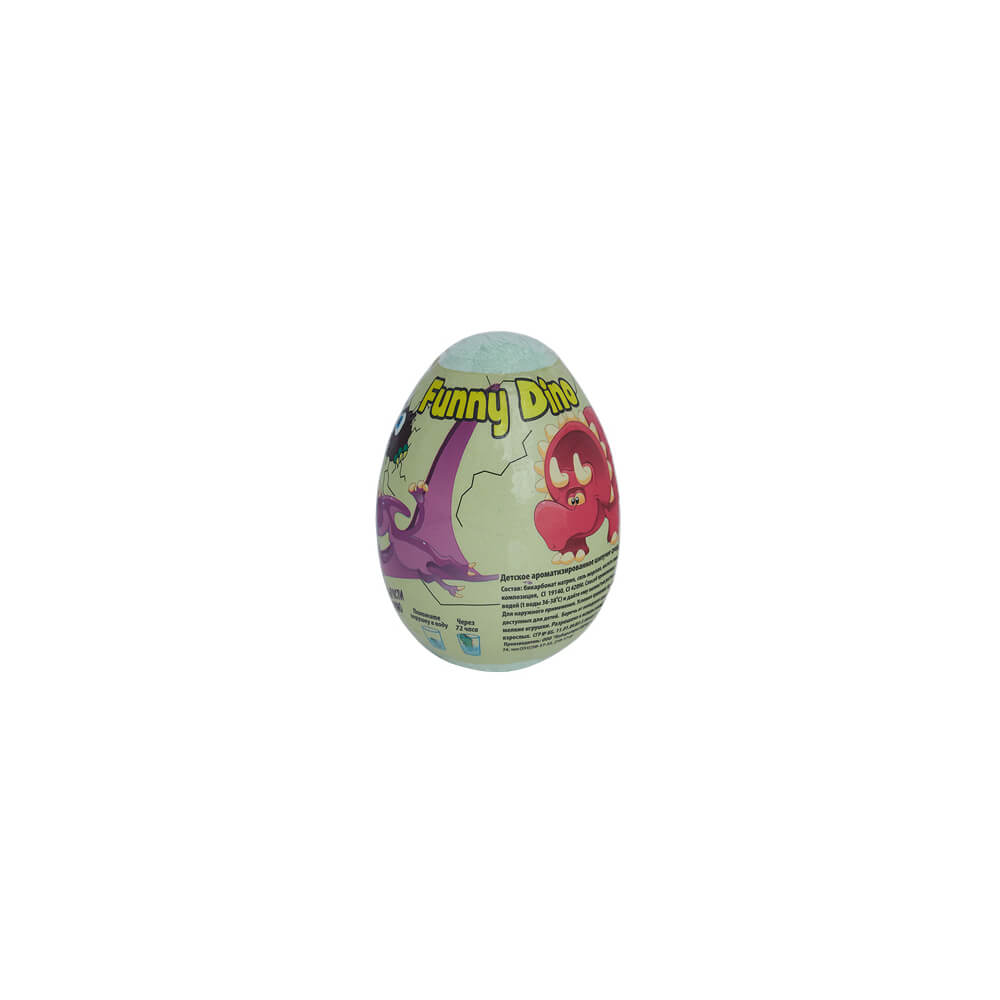 Соль для ванн Бурлящее яйцо "Funny dino" детское с раст.д, 130г п/п (1шт)
