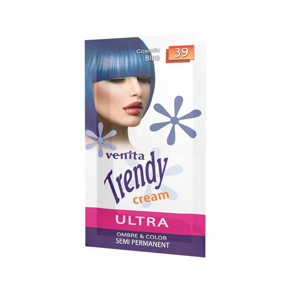 Красящий тонер-крем для волос TRENDY CREAM 39 Голубой космос, 35мл