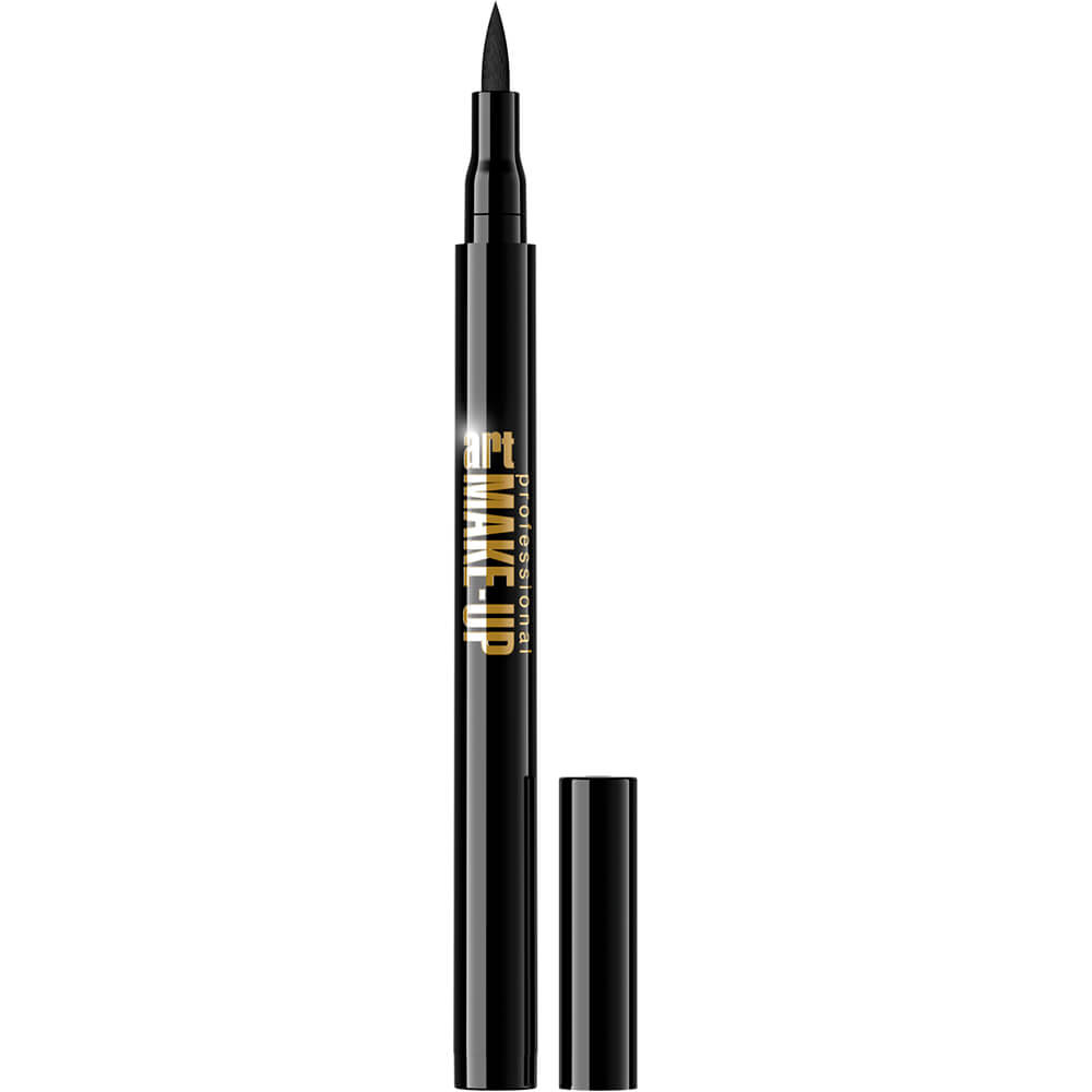 Подводка-маркер для глаз Art Professional Make-up deep black водостойкая черная, 4мл 