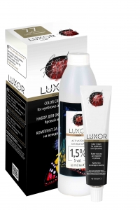 Крем-краска Luxor Professional  для бровей ресниц 7.7- Светло-коричневый, 40+60мл 