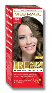 Краска для волос 709 Лесной орех (краск.40г,окисл.50г,перч.)