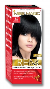 Краска для волос  3.0 Натуральный темно-коричневый (краск.40г,окисл.50г,перчатки) 