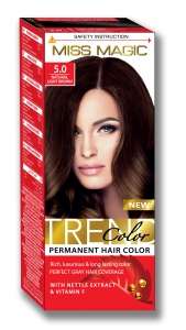 Краска для волос  5.0 Натуральный светло-коричневый (краск.40г,окисл.50г,перч.)