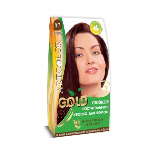 Раститительная краска для волос АртКолор Gold Шоколад, 25гр