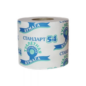 Туалетная бумага Островская Стандарт 1-сл на втулке, 35м