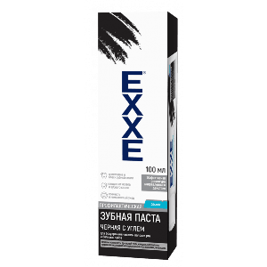 Зубная паста EXXE "Черная с углем", 100 мл
