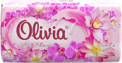 Мыло туалетное твердое ALVIERO Olivia Allee Francais Орхидея, 90гр 