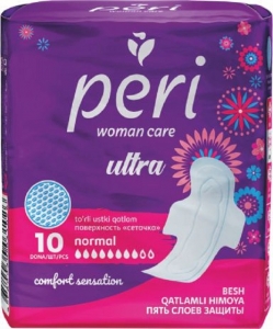 Гигиенические прокладки PERI Ultra Normal 10 шт.(сетка)(8 кап.) 
