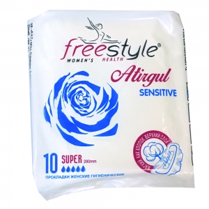 Прокладки гигиенические Atirgul SUPER Sensitive soft (10шт) (5кап)