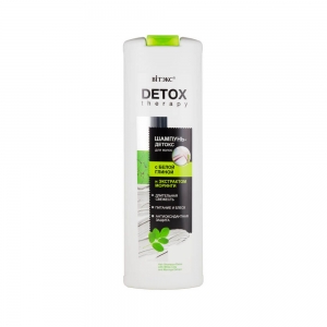 Detox Therepy Шампунь-Детокс для волос с "белой глиной и экстрактом моринги", 500мл 