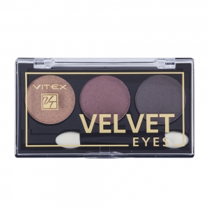 Компактные тени для век Velvet Eyes Vitex тон 03 Burgundy