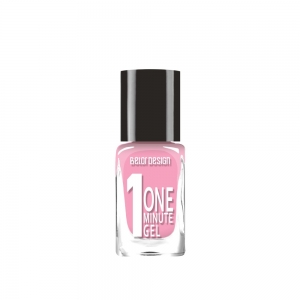 Лак для ногтей One minute gel тон 213 классический розовый, 10мл