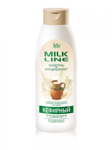 Шампунь-кондиционер для волос "Milk Line" "Кефирный" очищающий для нормальных и жирных волос,500мл 