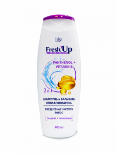 Шампунь-бальзам для волос "Fresh Up" 2в1 "Pantenol+Vitamin E" ежедневная чистота волос, 400мл