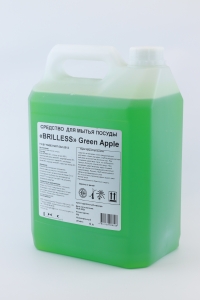 Средство для мытья посуды Brilless Зеленое яблоко концентрат в канистре 5л