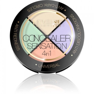 Корректор Consealer Sesation 4in1 набор профессион.для макияжа лица (4 оттенка) 