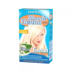 Осветлитель для волос Белая хна VENITA HENNA осветление на 5-6 тонов 