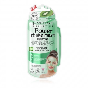 Power Shake Mask Bioмаска-пилинг д/лица Очищающая с пробиотиками, 10мл