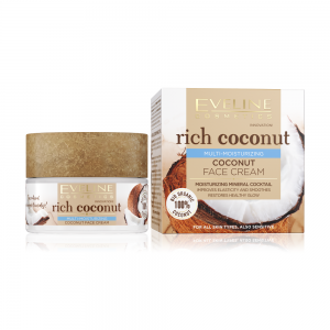 Rich Coconut Крем для лица Интенсивно увлажняющий кокосовый для всех типов кожи и чувствительной, 50мл