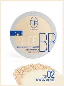 Пудра для лица "Nude BB Powder" TP-15-02C, тон 02 светлый кремовый