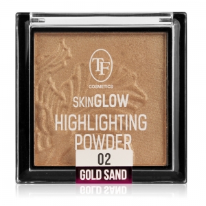 Хайлайтер для лица "Skin Glow" TC-09-02C, тон 02 золотой песок, 10г