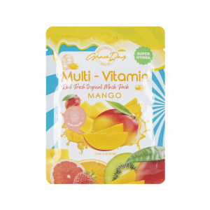 Тканевая маска для лица Grace Day Multi-Vitamin с экстрактом манго, 27мл 