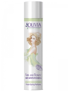 Лак д.укладки волос Olivia с экстрактом зеленого чая сильной фиксации, 250мл 
