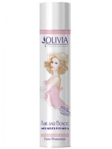 Лак д.укладки волос Olivia с экстрактом родиолы розовой сильной фиксации,  250мл 